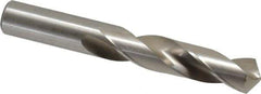 Cleveland - 35/64" 118° Spiral Flute High Speed Steel Screw Machine Drill Bit - Bright Finish, Right Hand Cut, 2-1/2" Flute Length, 4" OAL, Standard Point, Straight Shank - USA Tool & Supply