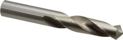 Cleveland - 5/8" 118° Spiral Flute High Speed Steel Screw Machine Drill Bit - Bright Finish, Right Hand Cut, 2-3/4" Flute Length, 4-1/4" OAL, Standard Point, Straight Shank - USA Tool & Supply