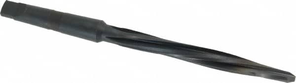 Cleveland - 9/16" Reamer Diam, 3/8" Small End Diam, 2MT Morse Taper Shank, 5-1/8" Flute, Bridge Reamer - USA Tool & Supply