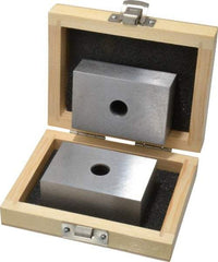 Fowler - 0.0003 Squareness Per Inch, Hardened Steel, 1-2-3 Block with 1 Hole Setup Block - 0.0002 Inch Overall Tolerance, 5/16 - 18 Inch Tapped Hole Size, 55-60 HRC Hardness, Sold As Matched Pair - USA Tool & Supply