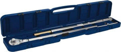 Value Collection - 1" Drive Micrometer Type Ratchet Head Torque Wrench - 300 Ft/Lb to 900 Ft/Lb Torque, 60" OAL, 6 Ft/Lb Graduation - USA Tool & Supply