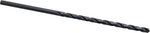 Cleveland - #12, 118° Point, Spiral Flute, High Speed Steel Taper Length Drill Bit - Oxide Finish, 3-5/8" Flute Length, 6" OAL, Series 2510 - USA Tool & Supply