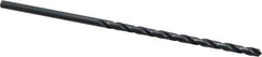 Cleveland - #12, 118° Point, Spiral Flute, High Speed Steel Taper Length Drill Bit - Oxide Finish, 3-5/8" Flute Length, 6" OAL, Series 2510 - USA Tool & Supply