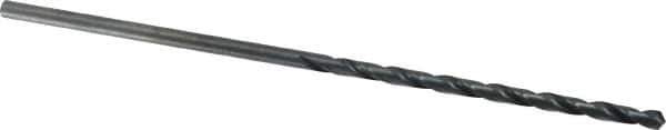 Cleveland - #25, 118° Point, Spiral Flute, High Speed Steel Taper Length Drill Bit - Oxide Finish, 3" Flute Length, 5-3/8" OAL, Series 2510 - USA Tool & Supply
