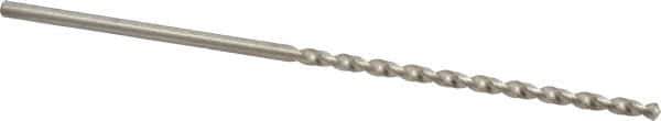 Cleveland - #27, 118° Point, Spiral Flute, High Speed Steel Taper Length Drill Bit - Bright Finish, 3" Flute Length, 5-3/8" OAL, Series 2550 - USA Tool & Supply