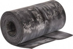 Made in USA - 1/8" Thick x 6" Wide x 60" Long, Plain Backed Buna-N Rubber Strip - Stock Length, 70 Shore A Durometer, 2,500 psi Tensile Strength, -20 to 170°F, Black - USA Tool & Supply
