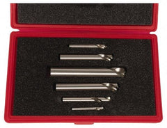 Cleveland - 1/4 to 1 Inch Body Diameter, 1 to 1-3/4 Inch Flute Length, 90° Point Angle, Spotting Drill Set - 4 to 8 Inch Overall Length, Series 2645, Bright Finish, High Speed Steel, Includes Six Spotting and Centering Drills - USA Tool & Supply