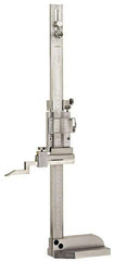 Fowler - 0 to 40 Inch Measurement, 0.001 Inch Graduation, Vernier Height Gage - Satin Chrome Finish, Stainless Steel - USA Tool & Supply