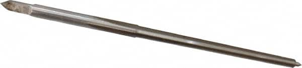 Cleveland - #5/0 Pin, 0.0966" Diam, 0.0719" Small End, 7/64" Diam Straight Shank, 1-3/16" Flute, Taper Pin Reamer - USA Tool & Supply