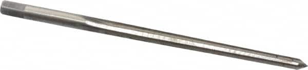 Cleveland - #4/0 Pin, 0.1142" Diam, 0.0869" Small End, 1/8" Diam Straight Shank, 1-5/16" Flute, Taper Pin Reamer - USA Tool & Supply