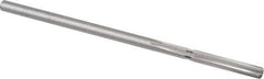 Cleveland - #3 High Speed Steel 6 Flute Chucking Reamer - Straight Flute, Straight Shank, 1-1/4" Flute Length, 5" OAL - USA Tool & Supply