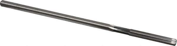 Cleveland - #10 High Speed Steel 6 Flute Chucking Reamer - Straight Flute, Straight Shank, 1-1/4" Flute Length, 5" OAL - USA Tool & Supply