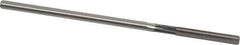 Cleveland - #11 High Speed Steel 6 Flute Chucking Reamer - Straight Flute, Straight Shank, 1-1/4" Flute Length, 5" OAL - USA Tool & Supply