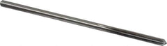 Cleveland - #12 High Speed Steel 6 Flute Chucking Reamer - Straight Flute, Straight Shank, 1-1/8" Flute Length, 4-1/2" OAL - USA Tool & Supply