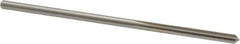 Cleveland - #22 High Speed Steel 6 Flute Chucking Reamer - Straight Flute, Straight Shank, 1" Flute Length, 4" OAL - USA Tool & Supply