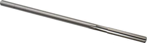 Cleveland - Letter D High Speed Steel 6 Flute Chucking Reamer - Straight Flute, Straight Shank, 1-1/2" Flute Length, 6" OAL - USA Tool & Supply