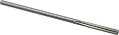 Cleveland - Letter D High Speed Steel 6 Flute Chucking Reamer - Straight Flute, Straight Shank, 1-1/2" Flute Length, 6" OAL - USA Tool & Supply