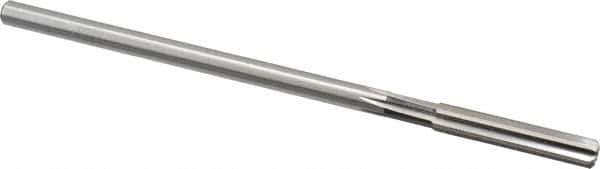 Cleveland - Letter K High Speed Steel 6 Flute Chucking Reamer - Straight Flute, Straight Shank, 1-1/2" Flute Length, 6" OAL - USA Tool & Supply