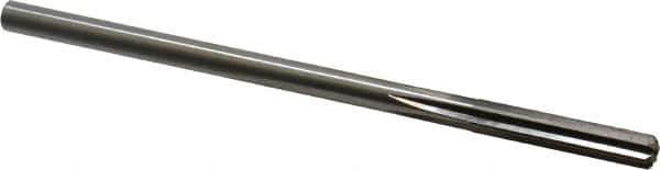 Cleveland - Letter M High Speed Steel 6 Flute Chucking Reamer - Straight Flute, Straight Shank, 1-1/2" Flute Length, 6" OAL - USA Tool & Supply