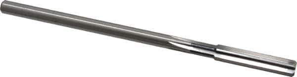 Cleveland - Letter Q High Speed Steel 6 Flute Chucking Reamer - Straight Flute, Straight Shank, 1-1/2" Flute Length, 6" OAL - USA Tool & Supply