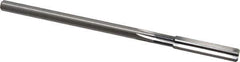 Cleveland - Letter Q High Speed Steel 6 Flute Chucking Reamer - Straight Flute, Straight Shank, 1-1/2" Flute Length, 6" OAL - USA Tool & Supply