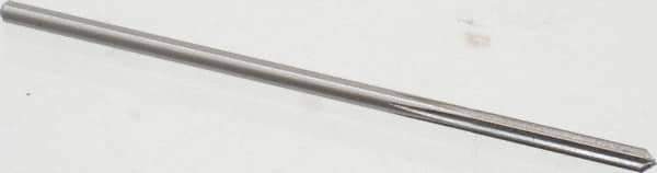 Cleveland - 9/64" High Speed Steel 6 Flute Chucking Reamer - Straight Flute, Straight Shank, 1" Flute Length, 4" OAL - USA Tool & Supply