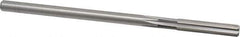 Cleveland - 19/64" High Speed Steel 6 Flute Chucking Reamer - Straight Flute, Straight Shank, 1-1/2" Flute Length, 6" OAL - USA Tool & Supply