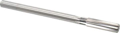 Cleveland - 21/32" High Speed Steel 8 Flute Chucking Reamer - Straight Flute, Straight Shank, 2-1/4" Flute Length, 9" OAL - USA Tool & Supply