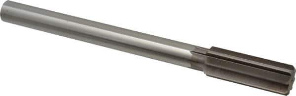 Cleveland - 31/32" High Speed Steel 8 Flute Chucking Reamer - Straight Flute, Straight Shank, 2-5/8" Flute Length, 10" OAL - USA Tool & Supply