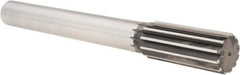 Cleveland - 1-1/2" High Speed Steel 12 Flute Chucking Reamer - Straight Flute, Straight Shank, 3-1/2" Flute Length, 12-1/2" OAL - USA Tool & Supply