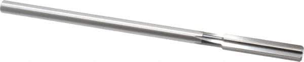 Cleveland - 3/8" High Speed Steel 6 Flute Chucking Reamer - Straight Flute, Straight Shank, 1-3/4" Flute Length, 7" OAL - USA Tool & Supply