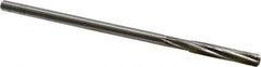 Cleveland - 9/32" High Speed Steel 6 Flute Chucking Reamer - Spiral Flute, Straight Shank, 1-1/2" Flute Length, 6" OAL - USA Tool & Supply
