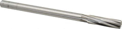 Cleveland - 5/8" High Speed Steel 8 Flute Chucking Reamer - Spiral Flute, Straight Shank, 2-1/4" Flute Length, 9" OAL - USA Tool & Supply
