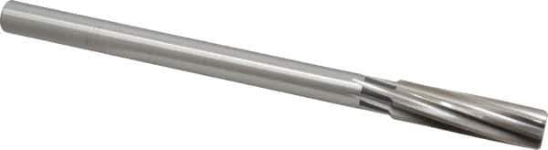 Cleveland - 21/32" High Speed Steel 8 Flute Chucking Reamer - Spiral Flute, Straight Shank, 2-1/4" Flute Length, 9" OAL - USA Tool & Supply