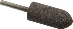 Norton - 7/8" Head Diam x 2" Thickness, A11, Pointed Tree End, Zirconia Alumina Mounted Point - Very Coarse Grade, 30 Grit, 25,420 RPM - USA Tool & Supply