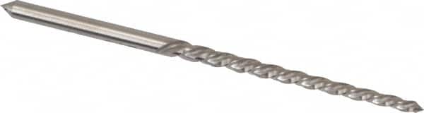 Cleveland - #6/0 Pin, 0.0806" Diam, 0.0611" Small End, 3/32" Diam Straight Shank, 15/16" Flute, Taper Pin Reamer - USA Tool & Supply