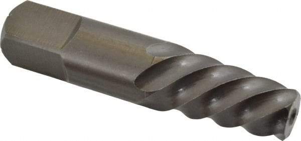 Cleveland - Spiral Flute Screw Extractor - #8 Extractor for 1-3/8 to 1-3/4" Screw, 4-3/8" OAL - USA Tool & Supply