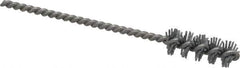Made in USA - 3/8" Diam Helical Nylon Tube Brush - 0.022" Filament Diam, 1" Brush Length, 3-1/2" OAL, 0.11" Diam Stainless Steel Shank - USA Tool & Supply