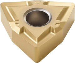 Seco - WNMP333 MF1 Grade CP500 Carbide Turning Insert - TiAlN/TiN Finish, 80° Trigon, 3/8" Inscr Circle, 3/16" Thick, 3/64" Corner Radius - USA Tool & Supply