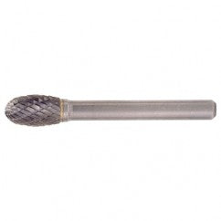 SE-53 Double Cut Solid Carbide Bur-Egg Shape - USA Tool & Supply