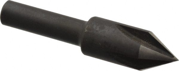 Cleveland - 3/8" Head Diam, 1/4" Shank Diam, 4 Flute 60° High Speed Steel Countersink - USA Tool & Supply