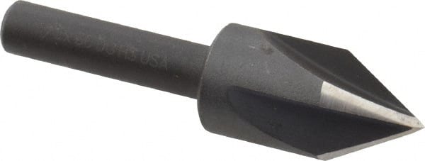 Cleveland - 1/2" Head Diam, 3/8" Shank Diam, 4 Flute 60° High Speed Steel Countersink - USA Tool & Supply