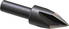 Cleveland - 5/8" Head Diam, 3/8" Shank Diam, 4 Flute 60° High Speed Steel Countersink - Oxide Finish, 2-3/32" OAL, Single End, Straight Shank, Right Hand Cut - USA Tool & Supply