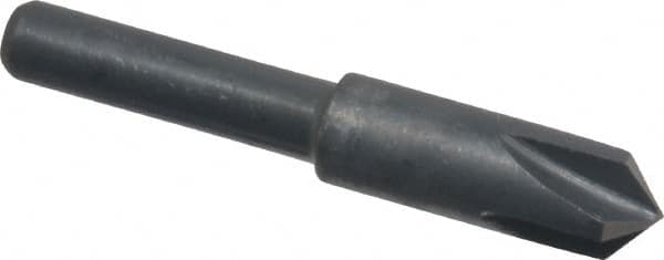 Cleveland - 1/4" Head Diam, 3/16" Shank Diam, 4 Flute 100° High Speed Steel Countersink - USA Tool & Supply