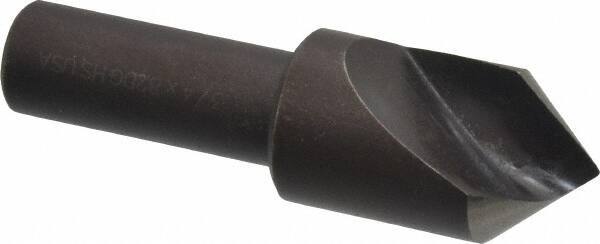 Cleveland - 3/4" Head Diam, 1/2" Shank Diam, 1 Flute 82° High Speed Steel Countersink - Oxide Finish, 2-5/8" OAL, Single End, Straight Shank, Right Hand Cut - USA Tool & Supply