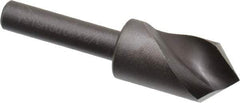 Cleveland - 1/2" Head Diam, 1/4" Shank Diam, 1 Flute 90° High Speed Steel Countersink - Oxide Finish, 1-27/32" OAL, Single End, Straight Shank, Right Hand Cut - USA Tool & Supply