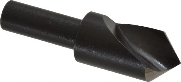 Cleveland - 5/8" Head Diam, 3/8" Shank Diam, 1 Flute 90° High Speed Steel Countersink - USA Tool & Supply