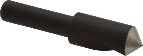 Cleveland - 3/8" Head Diam, 1/4" Shank Diam, 1 Flute 100° High Speed Steel Countersink - USA Tool & Supply