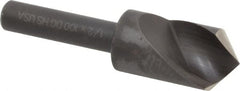Cleveland - 1/2" Head Diam, 1/4" Shank Diam, 1 Flute 100° High Speed Steel Countersink - USA Tool & Supply