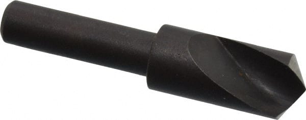 Cleveland - 3/8" Head Diam, 1/4" Shank Diam, 1 Flute 120° High Speed Steel Countersink - USA Tool & Supply